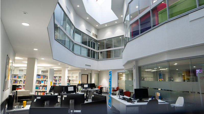 The library at Swindon Campus